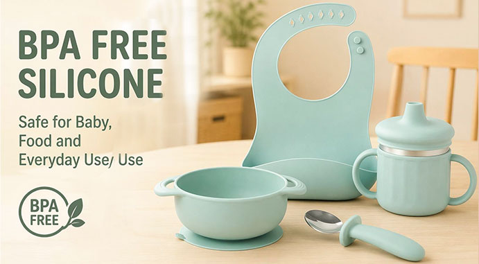 BPA-free silicone baby essentials